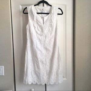 Vineyard Vines White Scalloped Eyelet Dress